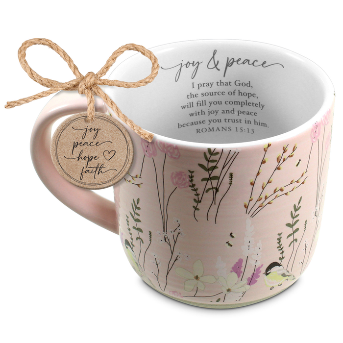 Coffee Mug Spring Garden Joy Peace 18 Oz