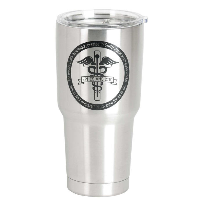 Tumbler Cross Caduceus Ephesians 2:10