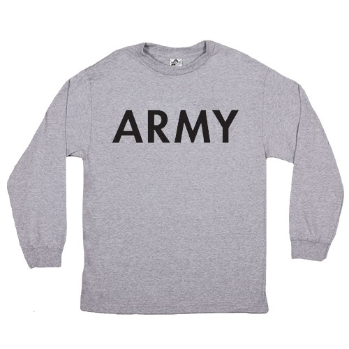 Army Long Sleeve T-shirt Grey