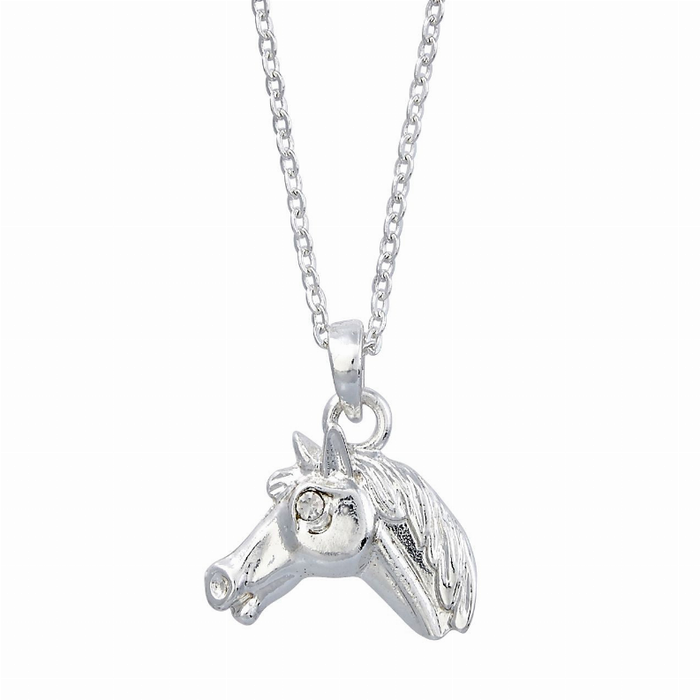 Awst Int'l Horse Head Pendant Necklace Withcowboy Hat Gift Box