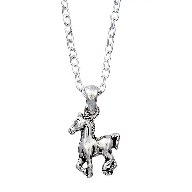 Awst Int'l Prancing Pony Necklace Withhorse Head Gift Box