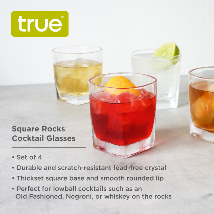 Square Rocks Glass By True