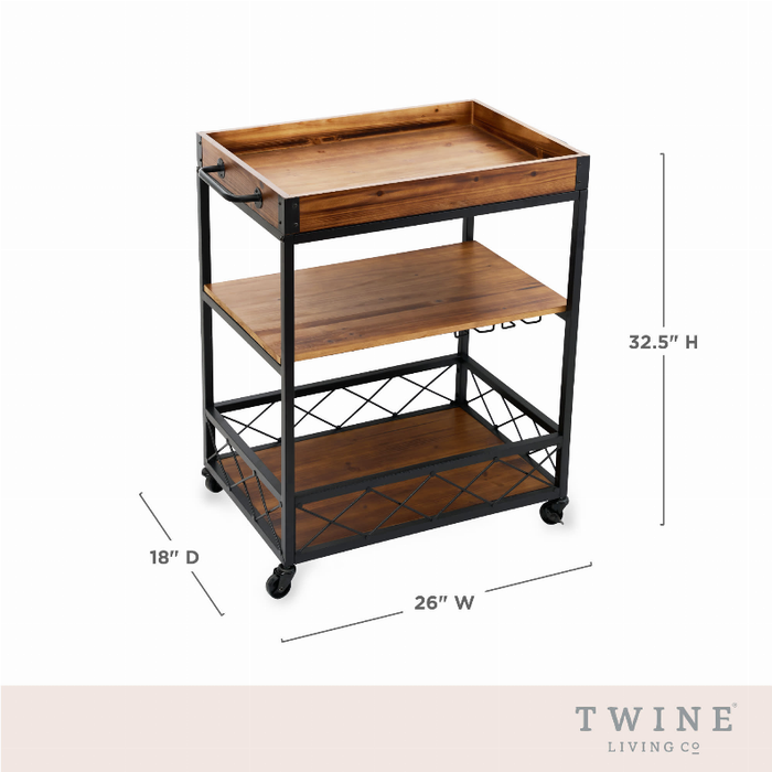 Modern Manor Bar Cart By Twine Living