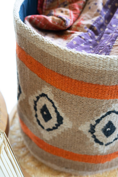 Set Of Three Jute Plant Baskets