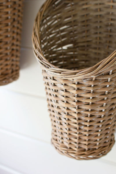 Set Of Two Rattan Baskets