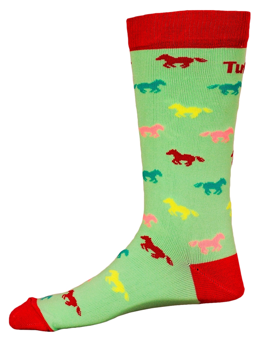 Tuffrider Neon Pony Kids Socks