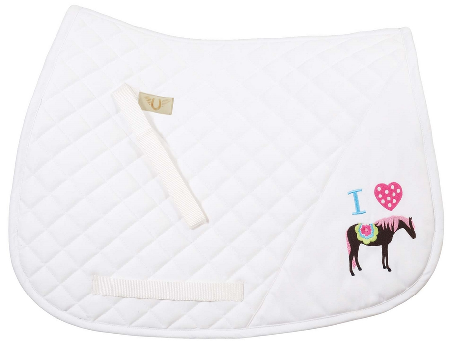 Tuffrider I Heart Pony Girl Saddle Pad