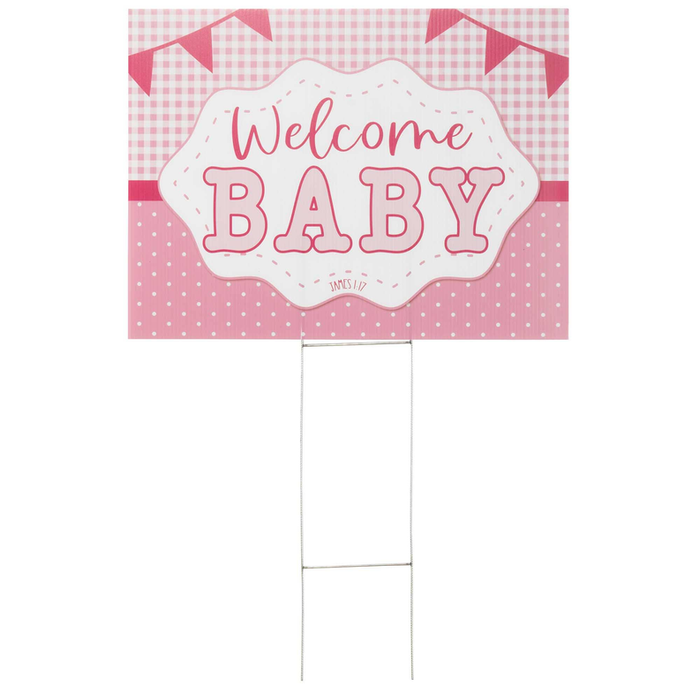 Yard Sign Welcome Baby