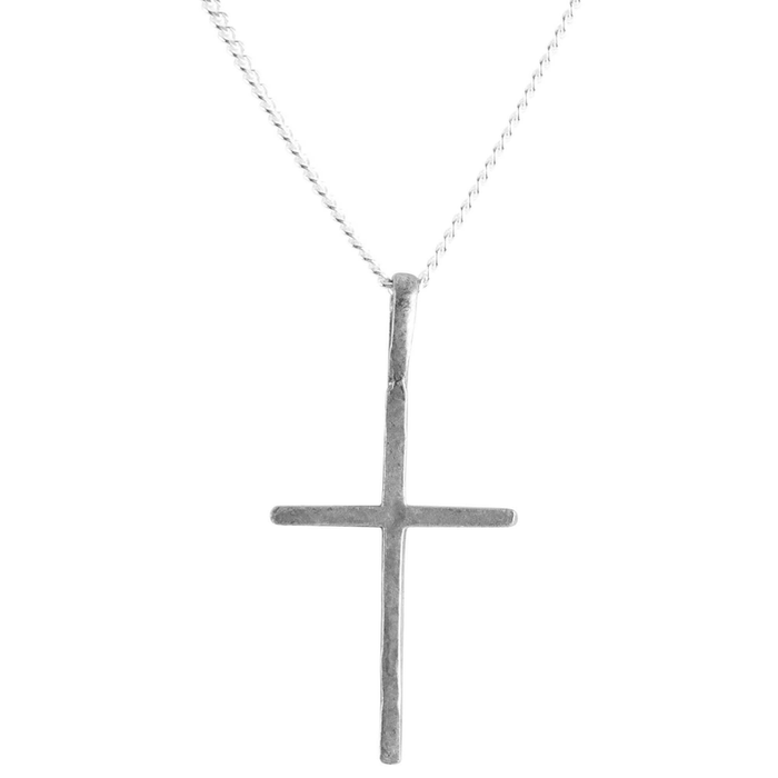 Necklace God Over Everything Pewter