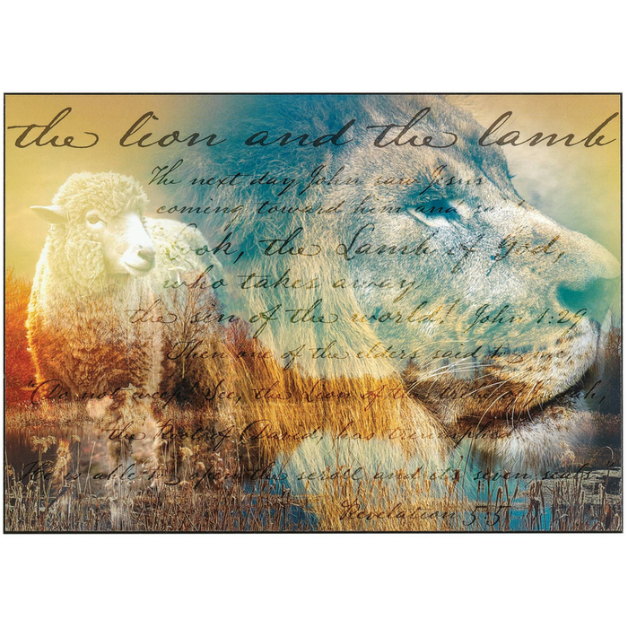 You The Lion And The Lamb Wall Plaque