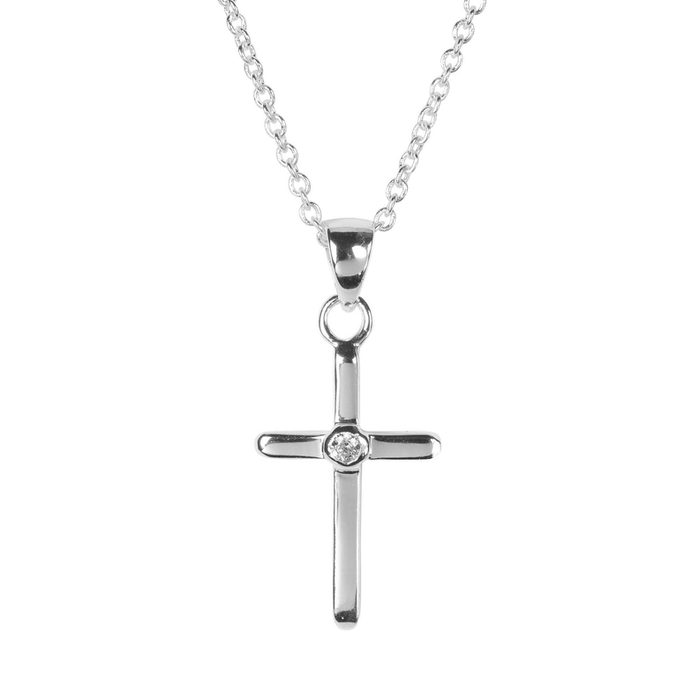 Necklace God Over Everything Cross 18in