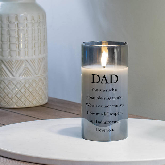 Led Candle Dad You Are Blessing 6in