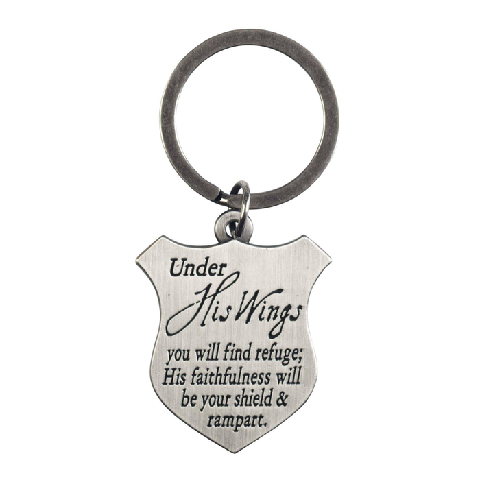 Keyring Shield Psalm 91 Eagle