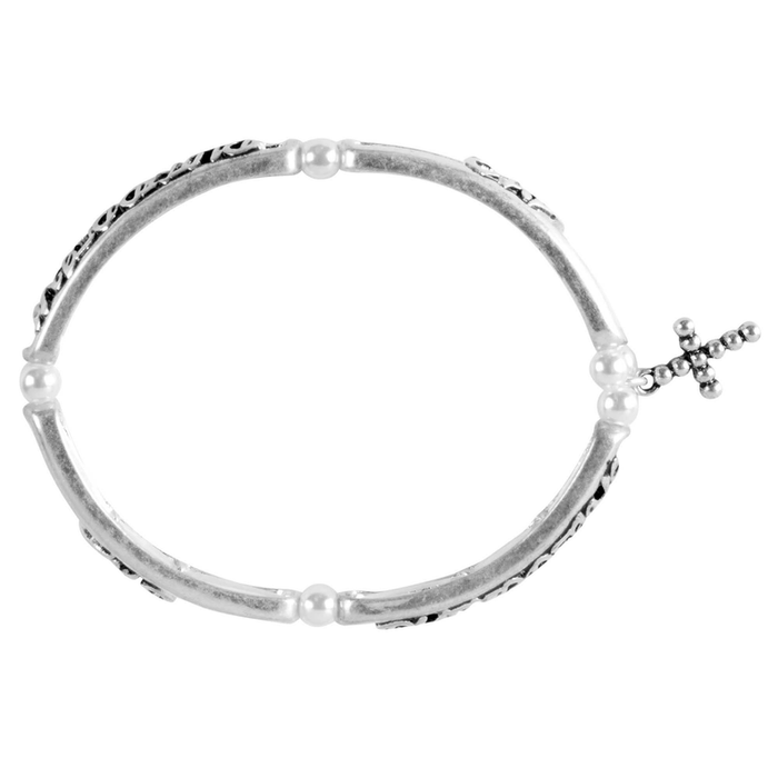 Petal Cross Bracelet Multi Link/clasp