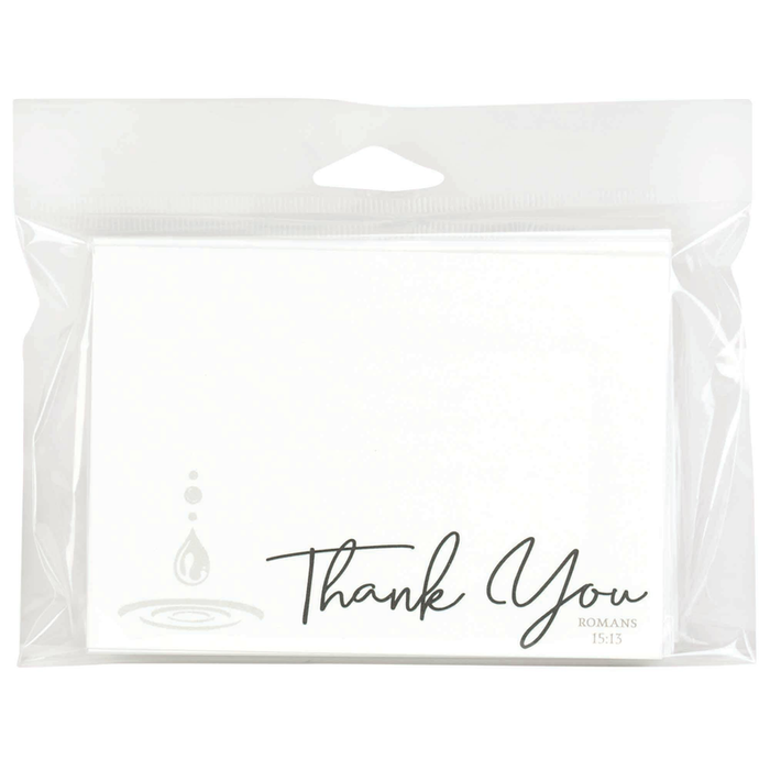 Thank You Cards With Droplets