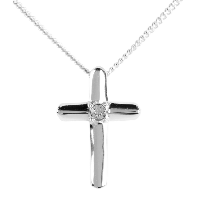 Necklace Woman Of God Cross 18in