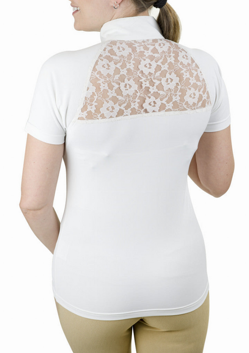 Equine Couture Ladies Magda Lace Equicool Short Sleeve Show Shirt