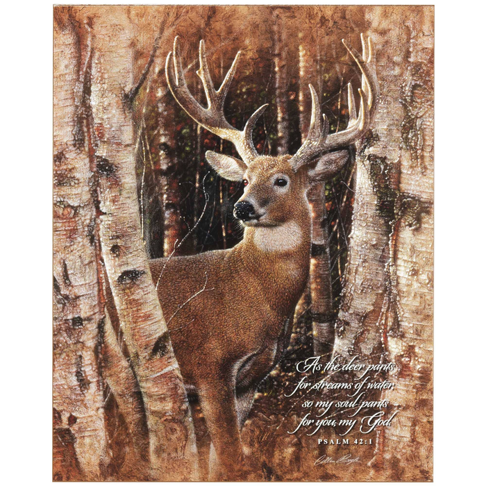 Wall Plaque As The Deer Pants Psalm 42:1