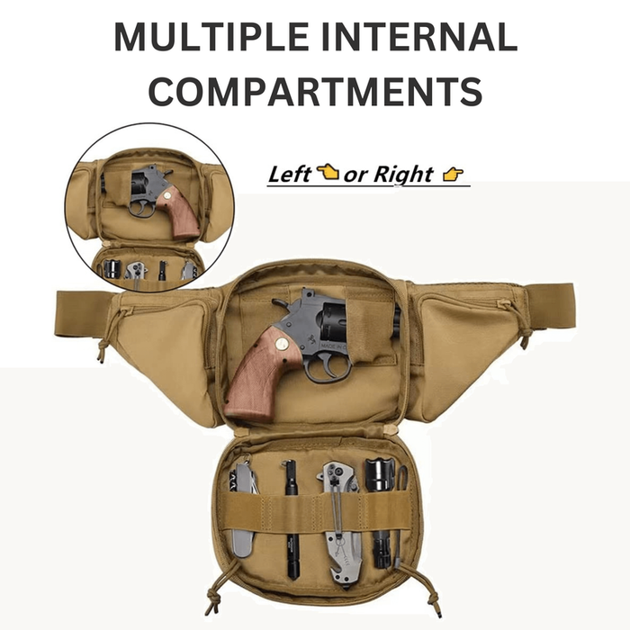 Tactical Military Waist Bag & Molle Edc Pouch For Outdoor Activities