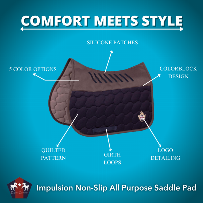 Equine Couture Impulsion Non-slip All Purpose Saddle Pad