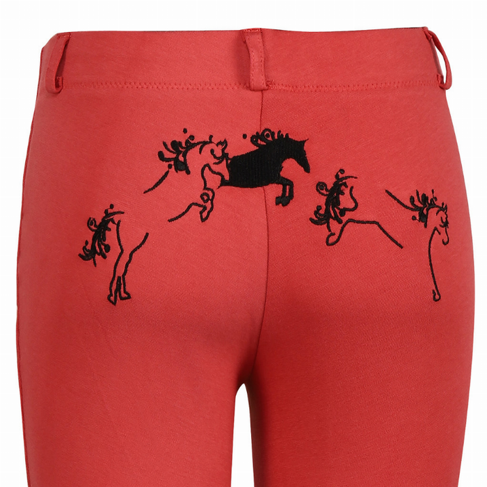 Tuffrider Children's Whimsical Horse Embroidered Pull-on Jodhpurs