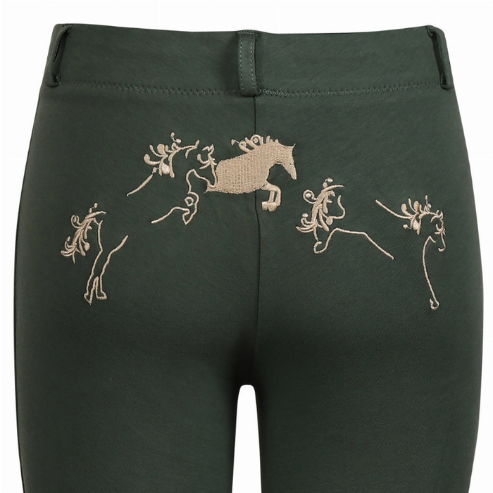 Tuffrider Children's Whimsical Horse Embroidered Pull-on Jodhpurs