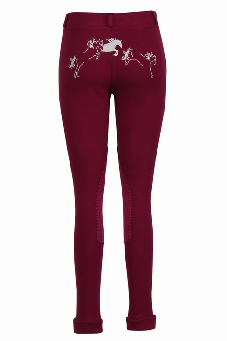 Tuffrider Children's Whimsical Horse Embroidered Pull-on Jodhpurs