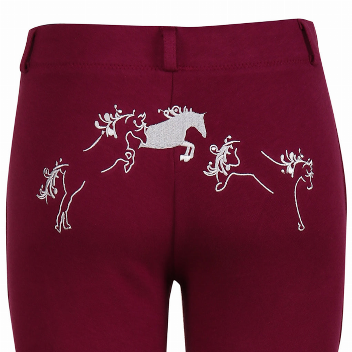 Tuffrider Children's Whimsical Horse Embroidered Pull-on Jodhpurs