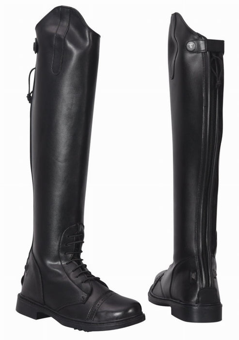 Tuffrider Women Synthetic Leather Starter Back Zipper Field Boots