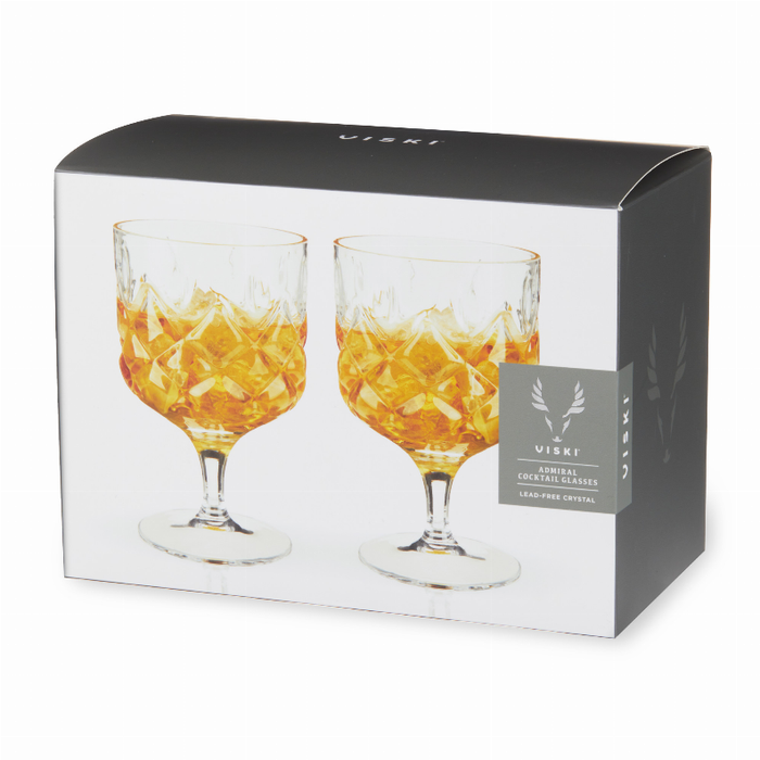 Stemmed Admiral Cocktail Glasses By Viski