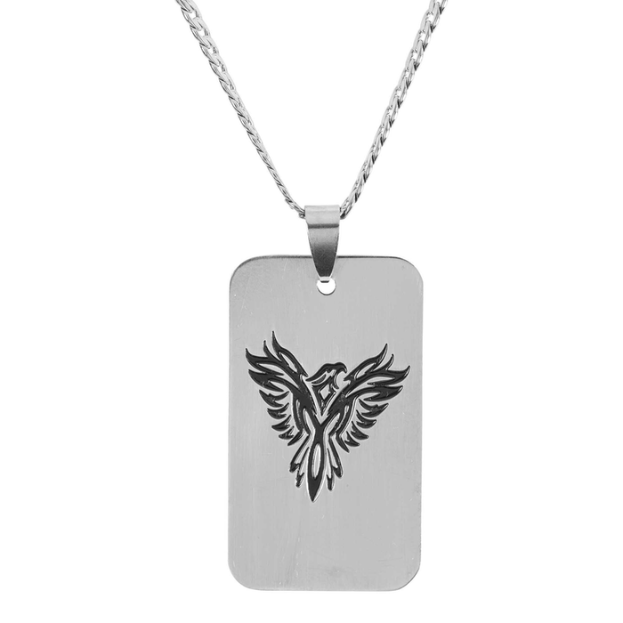 Necklace Dogtag Isaiah 40:31 Eagle