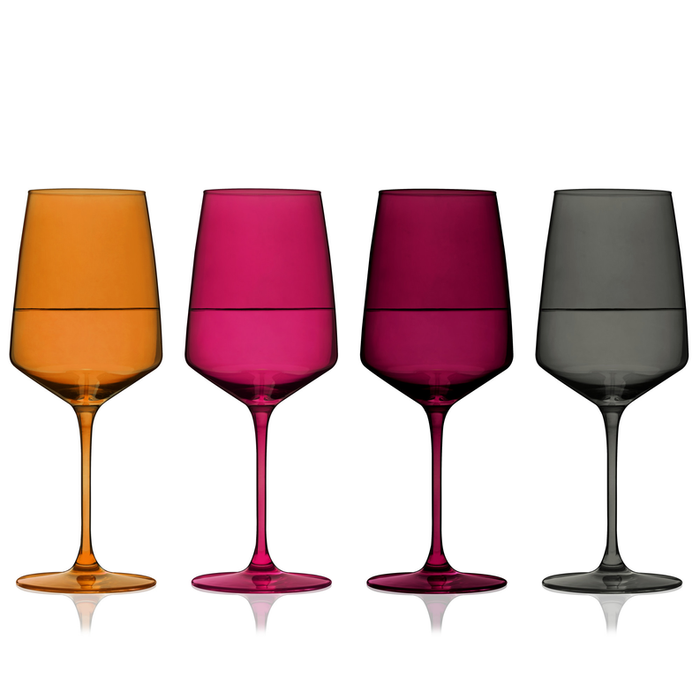 Reserve Nouveau Crystal Wine Glasses By Viski